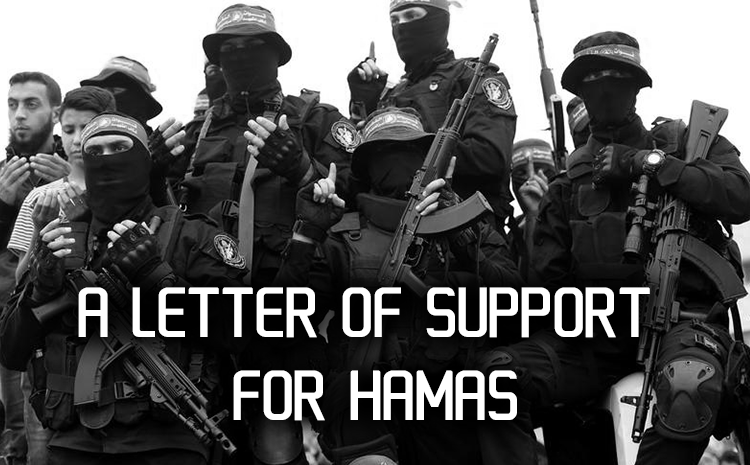 A Letter of Support for Hamas